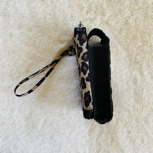 Nine West leopard print Y2K cell wallet wristlet - Picture 3 of 9